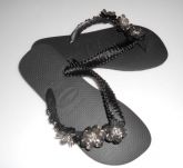 Chinelo com flores